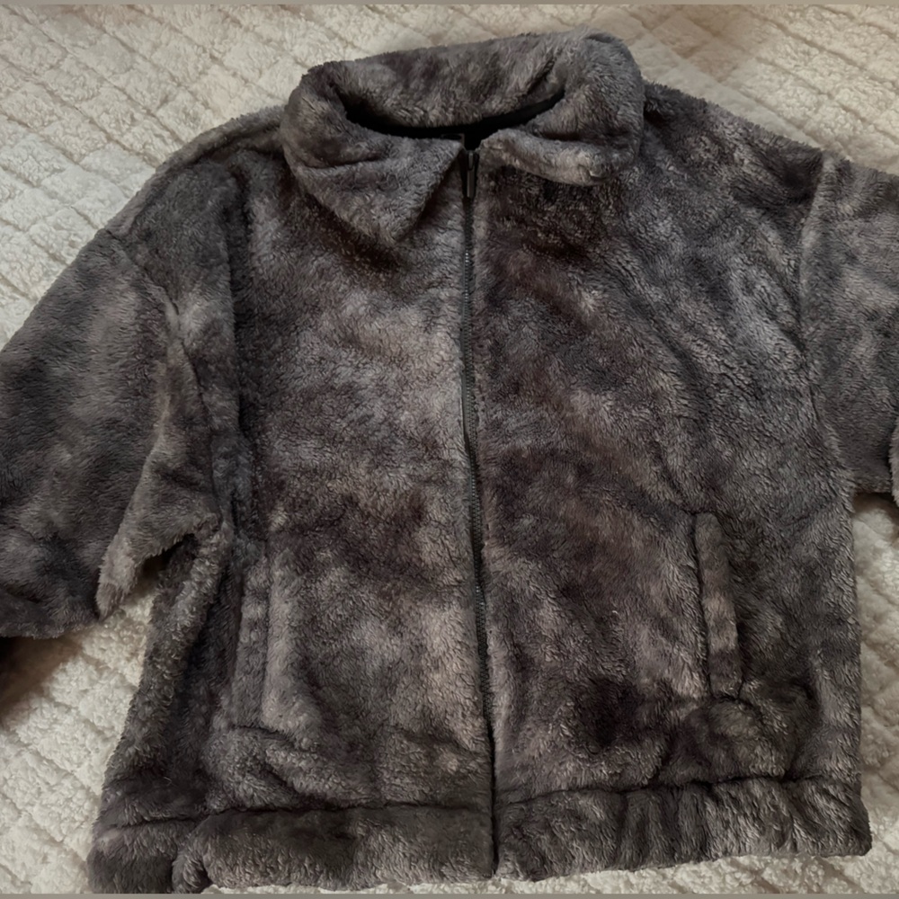 Cozy Teddy Sherpa Zip Lounge Jacket